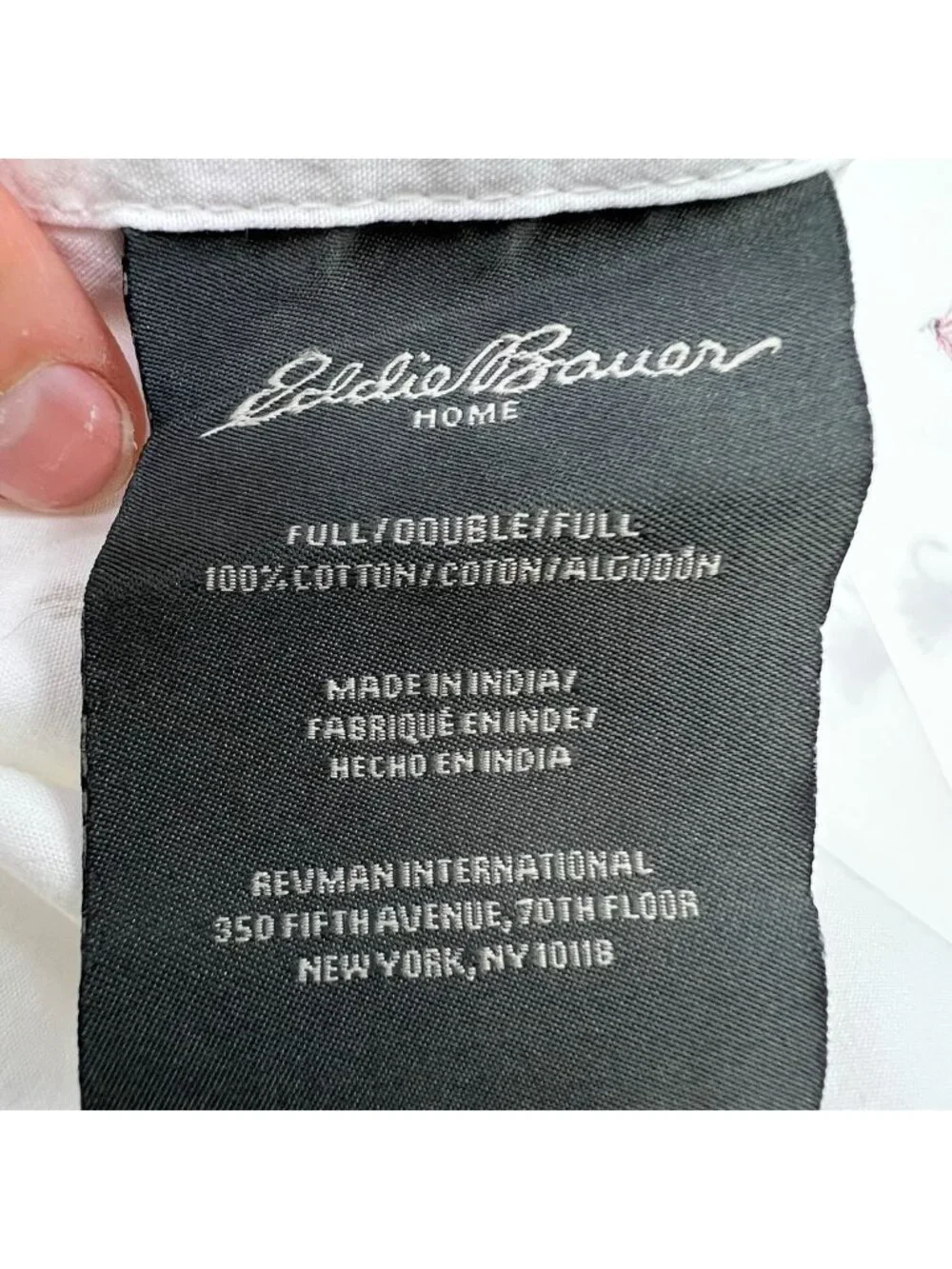 Eddie Bauer 100% Cotton Fishing Flies Full/Double Cotton Sheet Set